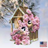 Spring Dream House Wooden Ornaments by Gelsinger - Easter Spring Decor - 8461056-DG