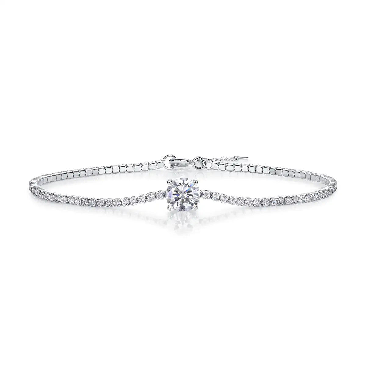 Dawn Luxury Fashion Mossan Diamond S925 Silver Bracelet - Lootquake