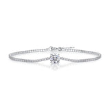 Dawn Luxury Fashion Mossan Diamond S925 Silver Bracelet - Lootquake