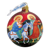 Nativity Ball Glass Ornament by G. DeBrekht - Nativity Holiday Decor - 73213