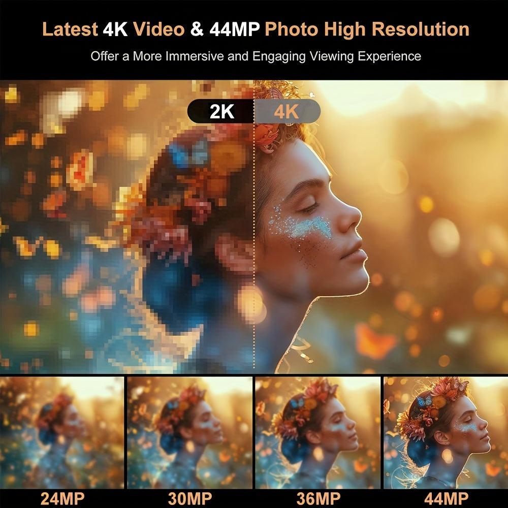 1080P HD Digital Camera 8x Digital Zoom Camera For Vlog 2.4 Inch LCD Rechargeable Camera Photography Camera For Teenagers And Beginners With 32GB TF Card Support Photo, Video And Webcam Thanksgiving And New Year Gift