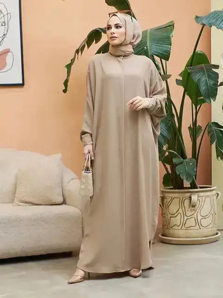 Fashion Single Breasted Muslim Dresses - Lootquake