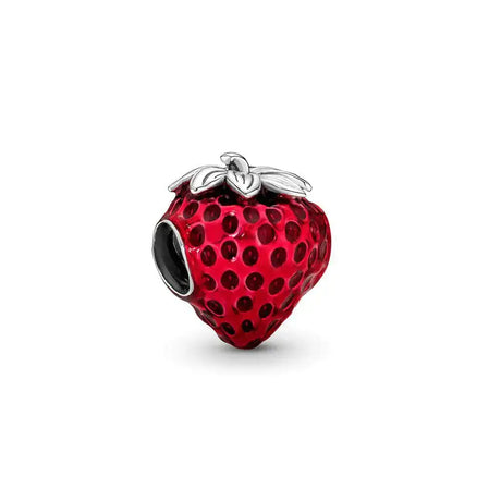 BEEUVIP Fresa sin semillas Charm 925 Sterling Silver Openwork Bead for Charm Bracelets and Necklaces Birthday Mothers Day Jewelry Gifts Women - Lootquake