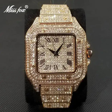 Waterproof Full Diamond Men's Watches - Lootquake