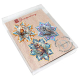 Owls Snowflake Wooden Ornaments Set of 3 by G. Debrekht - Nature Wildlife Decor - 8090152-S3