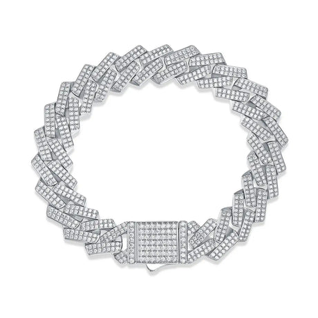 The Keel Luxury Fashion Mossan Diamond S925 Silver Bracelet Rivaling Natural Diamonds - Lootquake