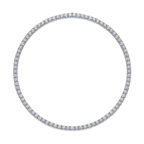 Endless Stream Of Stars 0.5ct Luxury Fashion Mossan Diamond S925 Silver Necklace - Lootquake