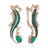 French Hollow Pattern Heart-shaped Earrings - Lootquake