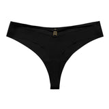 Panties Set Women Seamless Panties Sexy Low-Waist G-String Thong Ice Silk Underwear Hollow Out T-Back Solid Bandage Female Lingerie - Lootquake