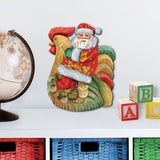 Decoración navideña para puerta con gallo de Papá Noel de G. DeBrekht - Decoración navideña con muñeco de nieve de Papá Noel - 8111340H