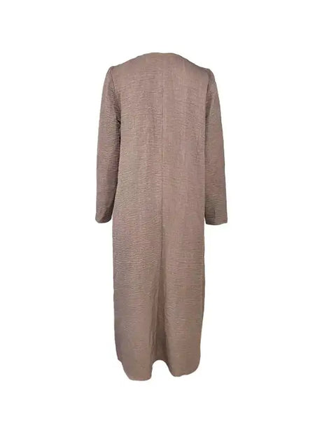 Women's V-neck Solid Color Fashionable Dress - Lootquake