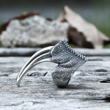 Eagle Claw Stainless Steel Animal Ring