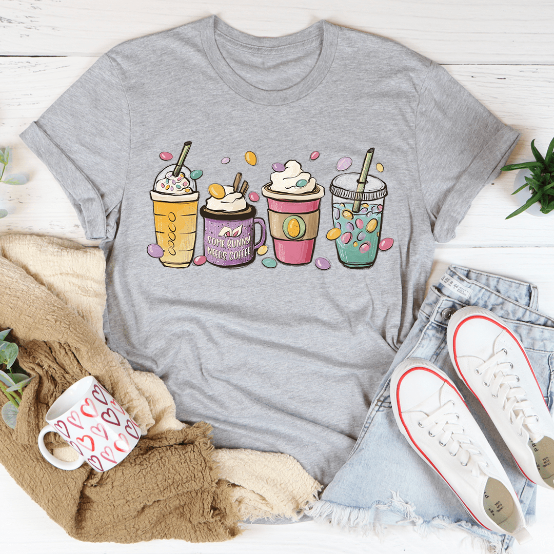 Easter Bunny Coffee T-Shirt-3