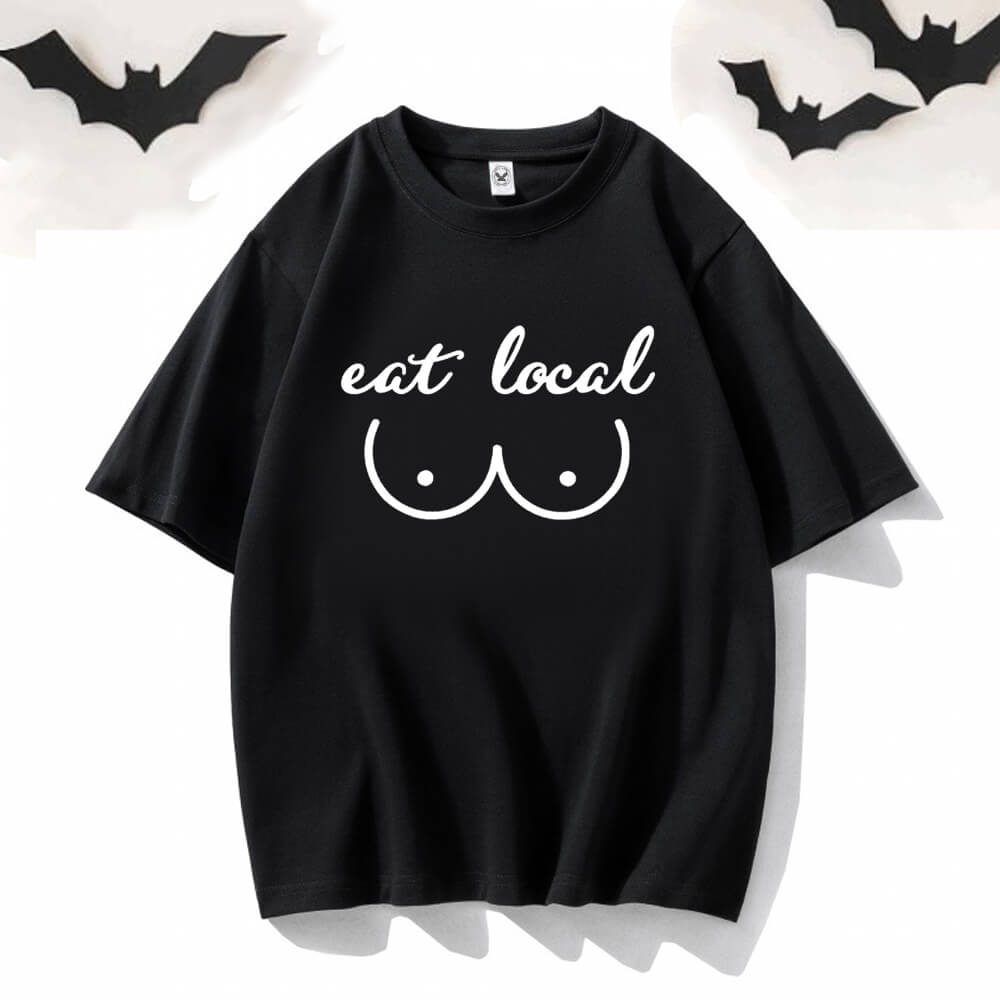 Eat Local Crew Neck Short Sleeve T-shirt