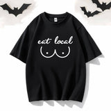 Eat Local Crew Neck Short Sleeve T-shirt