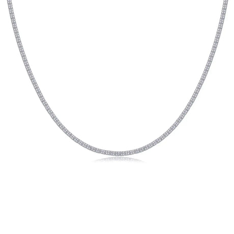 Winter Lake Luxury Fashion Set Mosan Diamond S925 Silver Necklace Rivaling Natural Diamonds - Lootquake