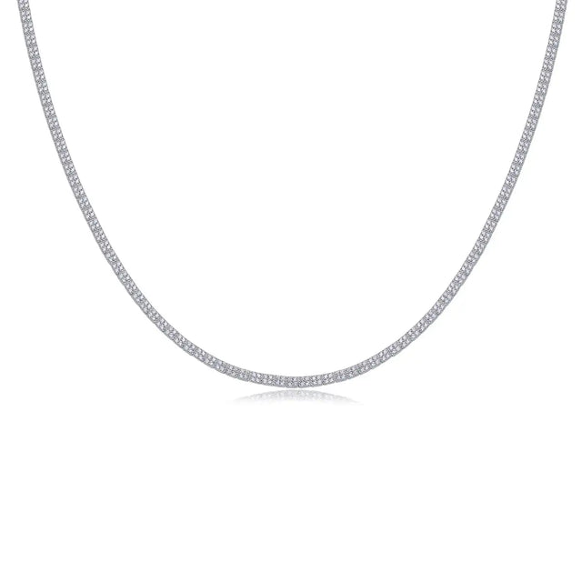 Winter Lake Luxury Fashion Set Mosan Diamond S925 Silver Necklace Rivaling Natural Diamonds - Lootquake