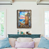 Coastal Serenity Window Wall Art by G. DeBrekht Coastal Decor - 8492106W