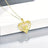 Sunflower Heart Pendant Necklace, Gold Colored Zinc Alloy - Lootquake