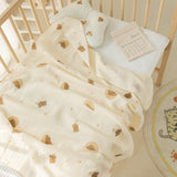 1pc Soft and Breathable Baby Muslin Swaddle Blanket for Boys and Girls - Cute Print Design - Perfect Newborn Baby Gift for Christmas