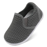 FEETCITY Baby Shoes Baby Walking Shoes Boys Girls Newborn Crib Shoes Baby Slip On Shoes Breathable Toddler Sneakers A-Grey - Lootquake