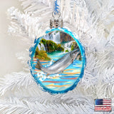Salmon Mercury Glass Ornament by G. DeBrekht - Wildlife Holiday Decor - 771055