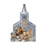 Nativity at the Chapel Nativity Door Decor by D. Gelsinger - Nativity Holiday Decor - 8121016H-1606