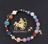 Twelve Constellation Constellation Bracelet Natural Stone Cut Color - Lootquake