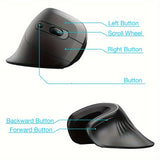 Ergonomic 2.4G Wireless Mouse, Right-Handed Optical Gaming Mouse, Battery Powered, Plastic, Crystal Embellishment, Compatible with Windows XP, Non-Wireless, for PC, Laptop, Home Office