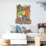 Shapes Whimsical Wall Art by Laura Seeley - Love Family Kids Decor - 8513013-LS