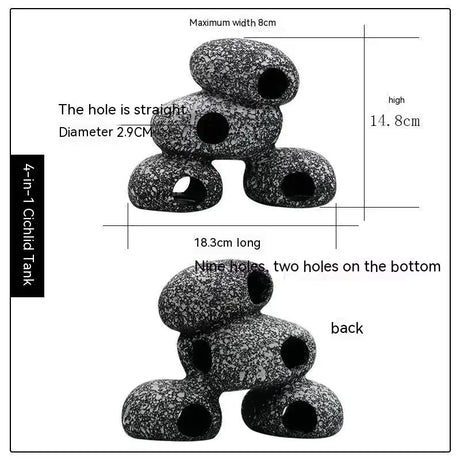 Fish Tank Stone View Decorative Landscaping Fish And Shrimp House Breeding - Lootquake