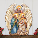 Nativity with Angel Holiday Door Decor  by G. Debrekht - Christmas Decor - 8611056H