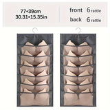 Sac de rangement pour sous-vêtements double face - Solution de rangement polyvalente pour lingerie et chaussettes, design compact et adapté aux voyages, avec fonction d'accrochage facile