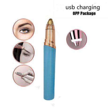 Eyebrow Epilator Maquiagem Profissional Completa Trymer Do Brwi Eye Brow Trimmer For Rasoir Visage Femme Make Up Eye Brow Shaper - Lootquake
