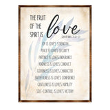 Letrero del Fruto del Espíritu - Letrero cristiano de madera - Letrero con versículo - Gálatas 5:22 - Regalo para inauguración de la casa - Letrero bíblico - Letrero bíblico - 310347