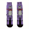 1/3 paire de chaussettes tendance pour homme, motifs animés, motifs accrocheurs pour toutes les saisons, chaussettes mi-mollet respirantes et confortables, style décontracté unisexe, résistantes et évacuant l'humidité.