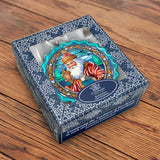 Forest Christmas Wreath Glass Ornament by G. Debrekht - Christmas Holiday Decor - 759-063