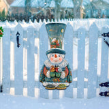 Old World Christmas Snowman Door Decor by G. DeBrekht - Christmas Santa Snowman Decor - 8116420H