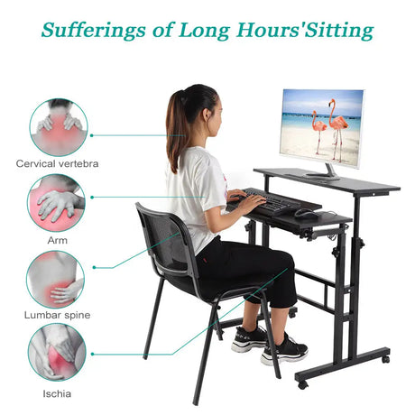 Multi purpose Height Adjustable Laptop Desk Table - Lootquake