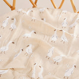Couverture en mousseline de coton et bambou à 2 couches, idéale pour la maison et les voyages, idéale pour Halloween ou Noël.