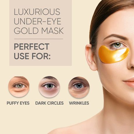 Eye Bag Removal Wrinkle Lifting And Tightening 24K Gold Eye Mask Patch - Lootquake