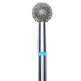 DIAMOND NAIL DRILL BIT, "BALL", BLUE, HEAD DIAMETER 5MM (FA01B050) - STALEKS™