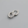 Circle-shaped Diamond Colorful Crystals Opal Zircon S925 Sterling Silver Earrings - Lootquake