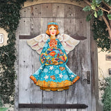 Decoración para puerta con el ángel guardián del mar de G. DeBrekht - Decoración costera navideña - 8152724H