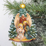 Adornos de madera para la Natividad de la Sagrada Familia de G. DeBrekht - 8611042