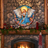 Decoración navideña para puerta "Ángel de la Guarda de la Serenidad" de G. Debrekht - Decoración navideña de Natividad - 8652806H