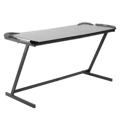 Z Shaped Large Computer Table PC Gaming Desk with RGB LED Light Home Furniture Gaming Supplies - Lootquake