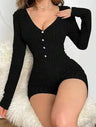 Women's Sexy Slim Fit Ribbed Knit Jumpsuit - Lootquake