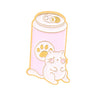 Golden M Badge Kitty Brooch
