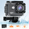 Ourlife 4K Ultra HD Action Camera with WiFi, 32GB Memory Card Included, Transparent Underwater Sports Camera, Digital Zoom, Automatic Focus, LCD Display, Rechargeable Battery, Ideal for Outdoor Adventures, Underwater Photogra